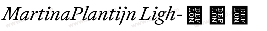 MartinaPlantijn Ligh字体转换